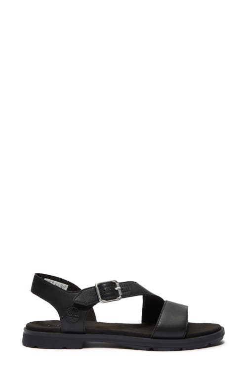 Timberland Flat Sandals Woman Color Black In Black Full Grain