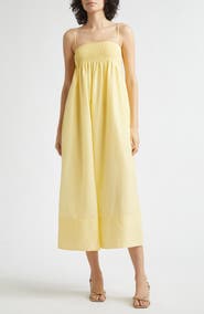 Vince Tie Front Cotton & Silk Maxi Sundress