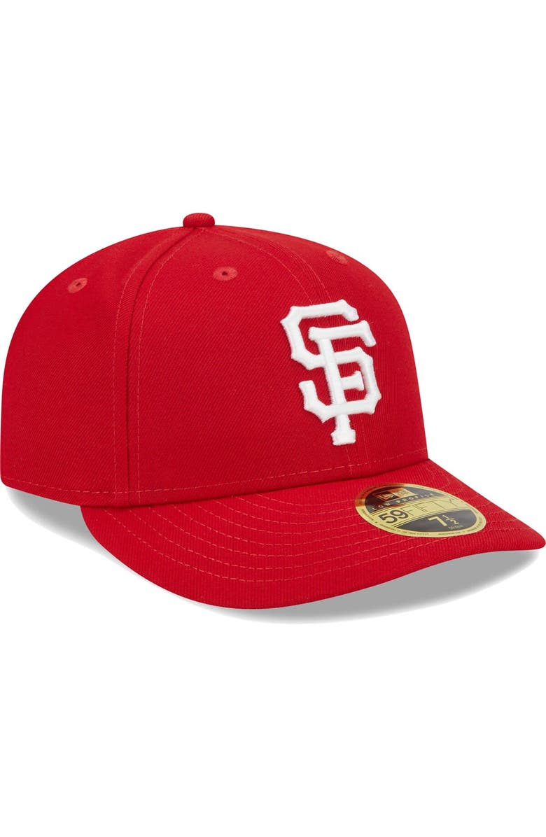 New Era Men's New Era Scarlet San Francisco Giants Low Profile 59FIFTY Fitted Hat, Alternate, color, 