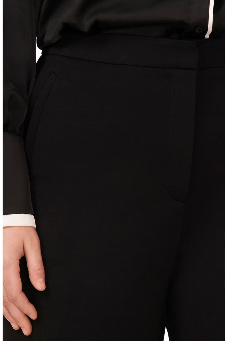 High Waist Straight Leg Pants, Alternate, color, RICH BLACK