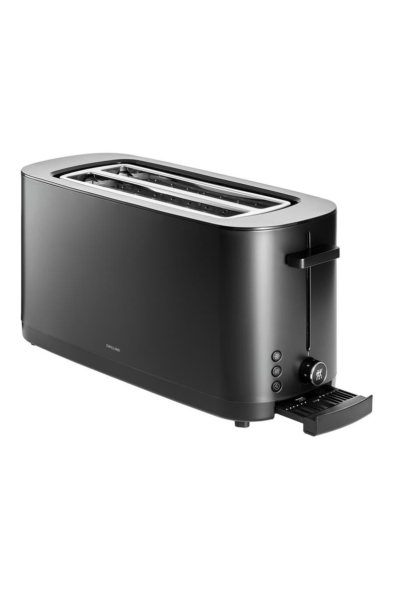Enfinigy Cool Touch 2-Slot Long Toaster, Alternate, color, BLACK