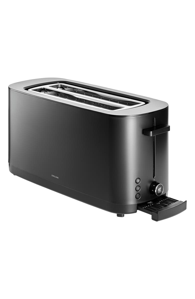ZWILLING Enfinigy Cool Touch 2-Slot Long Toaster, Alternate, color, Black