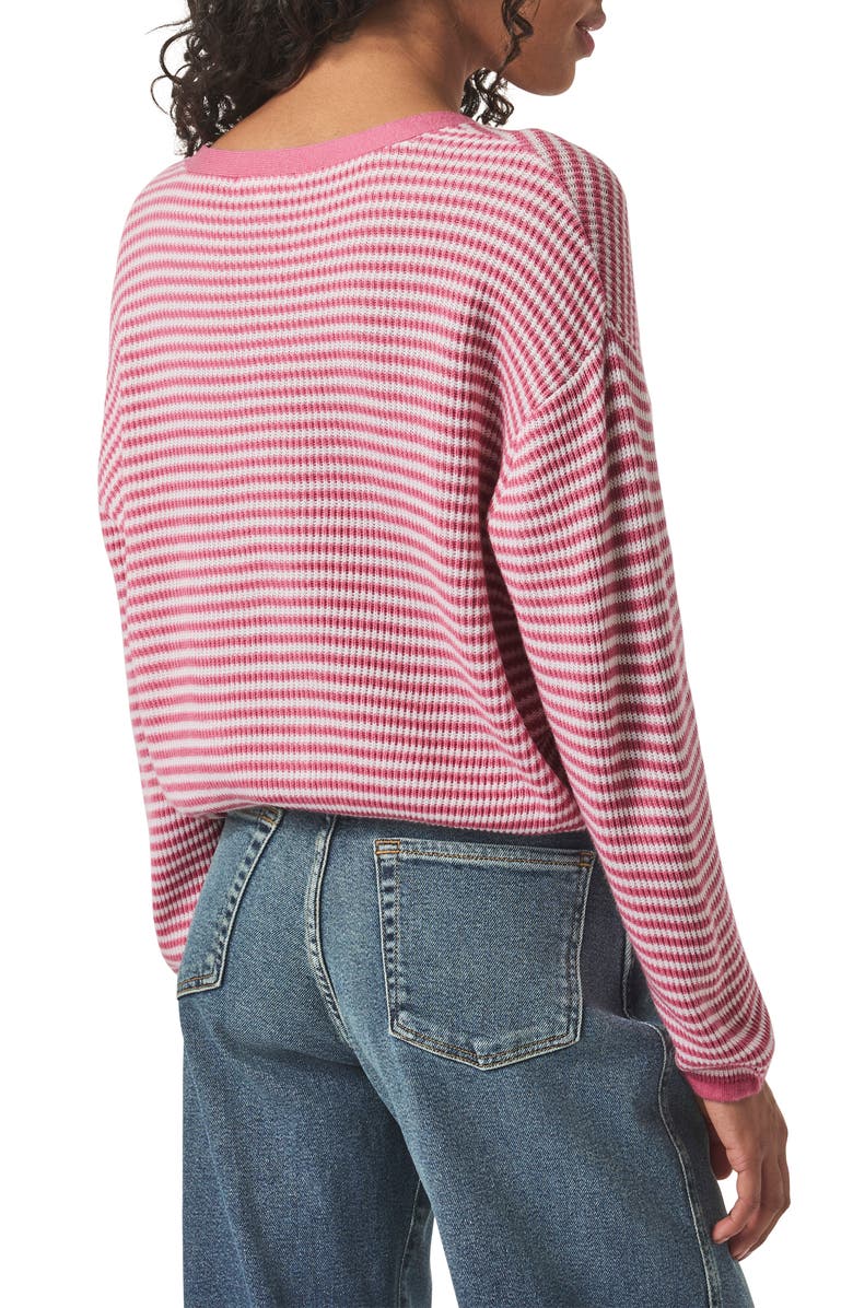 Splendid Bri Striped Cardigan, Alternate, color, Chteau Rose Stripe