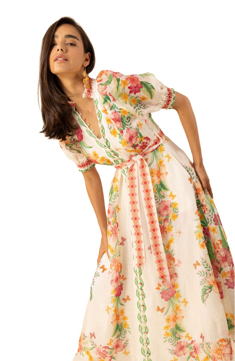 Hale Bob Alaiya Organza Maxi Dress, Alternate, color, 