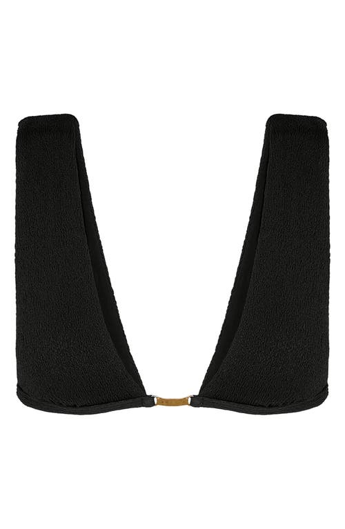 Vix Paula Hermanny Firenze Candice Elisa Triangle Bikini Top In Black