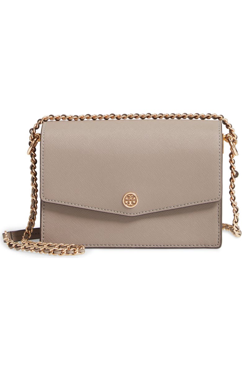 Tory Burch Mini Robinson Convertible Leather Shoulder Bag, Main, color,