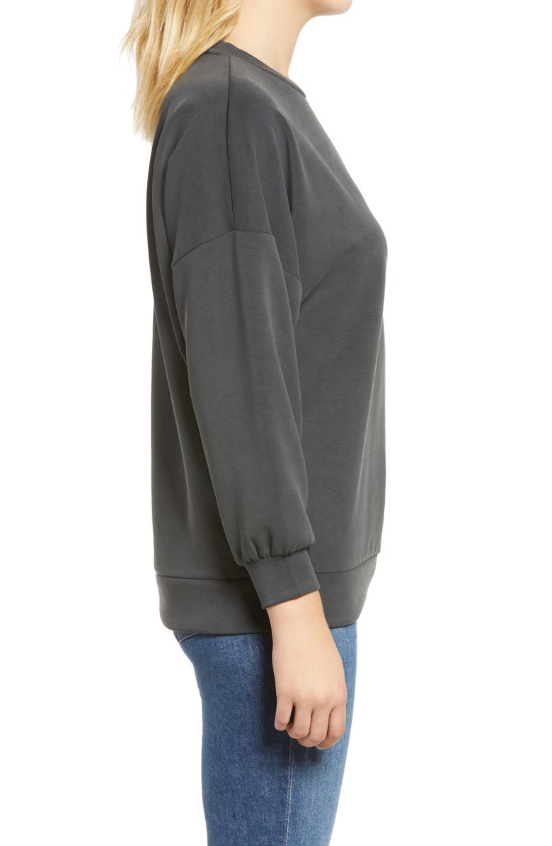 Mavi Jeans Regular Fit Sweatshirt, Alternate, color, K Sweatshirt - Black