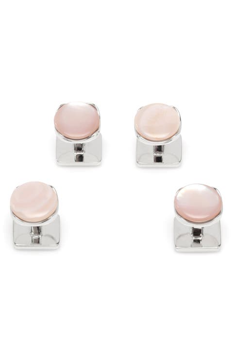 Sterling Silver & Mother-of-Pearl Shirt Studs