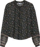 Veronica Beard Lollie Floral Silk Button-Up Shirt