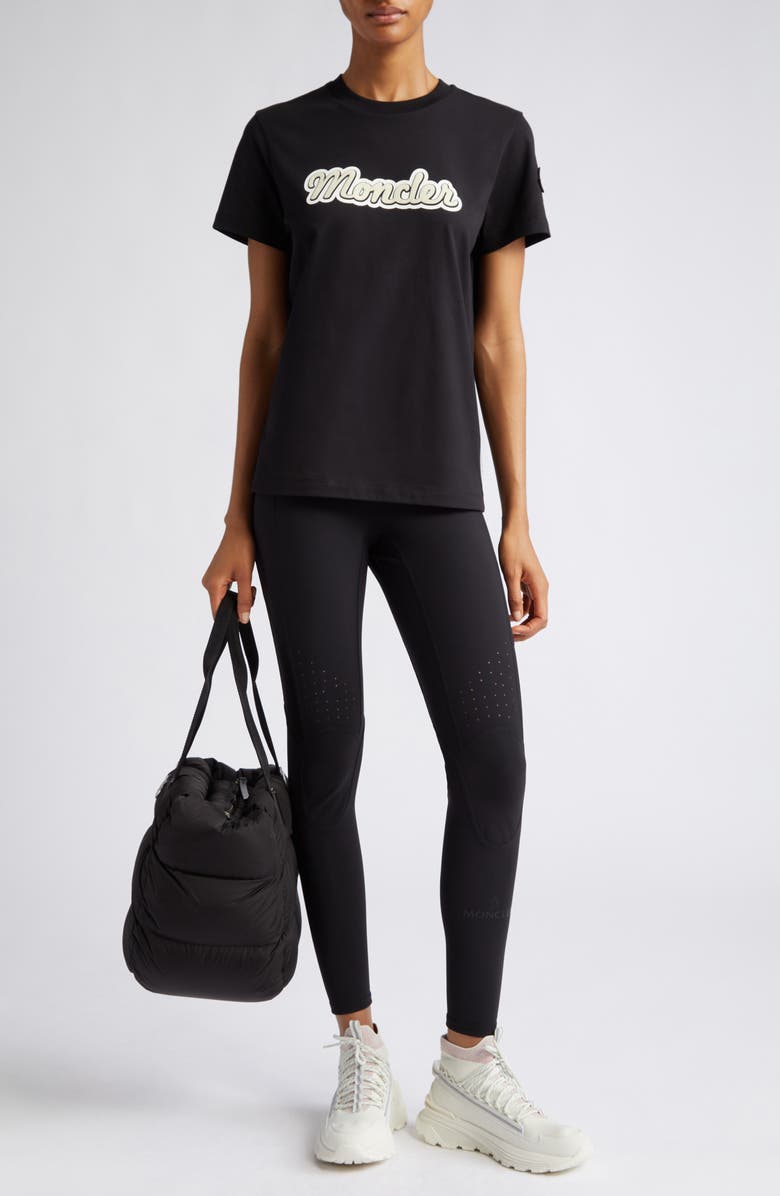 Moncler Logo Appliqué T-Shirt, Alternate, color, 