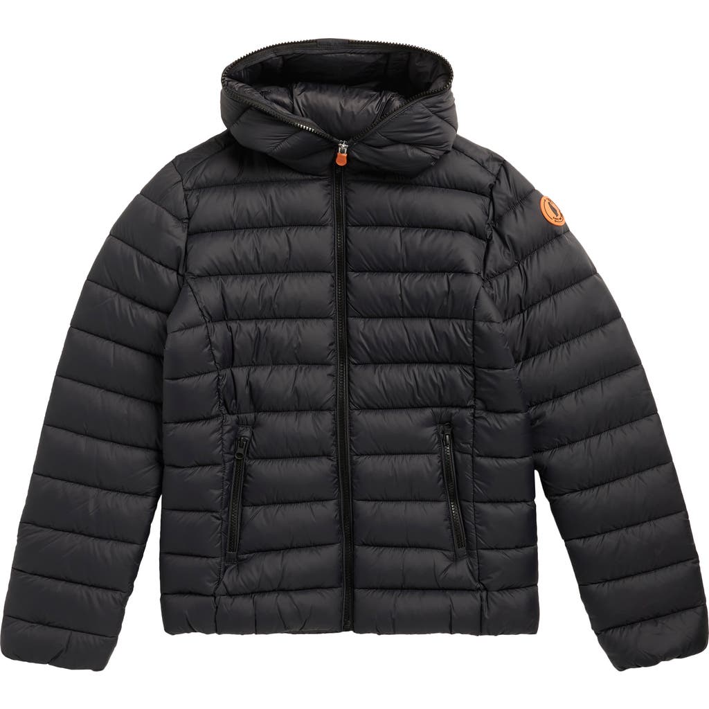 Save The Duck Kids' Jackson Puffer Jacket In Black