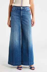MOTHER The Headliner Sneak Super High Waist Wide Leg Jeans