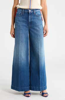 MOTHER The Headliner Sneak Super High Waist Wide Leg Jeans
