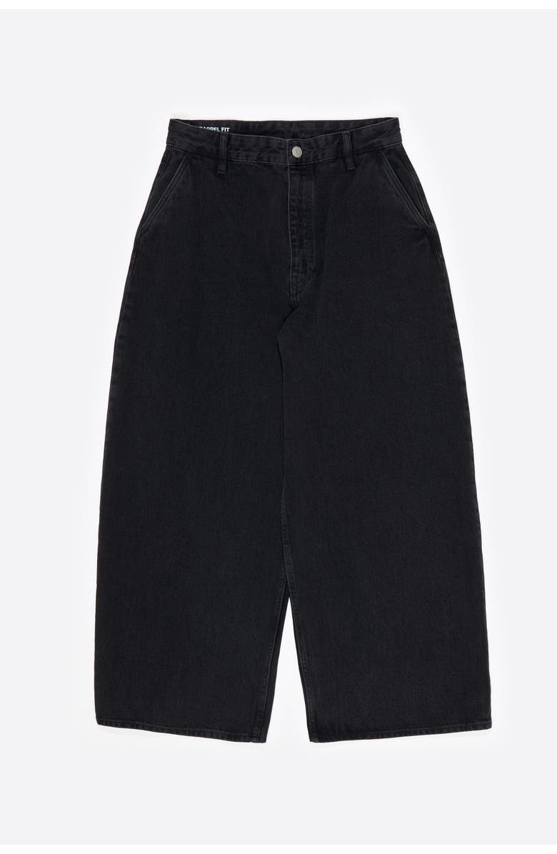 Bimba y Lola WIDE LEG - Washed Denim Trousers, Alternate, color, Washed Black