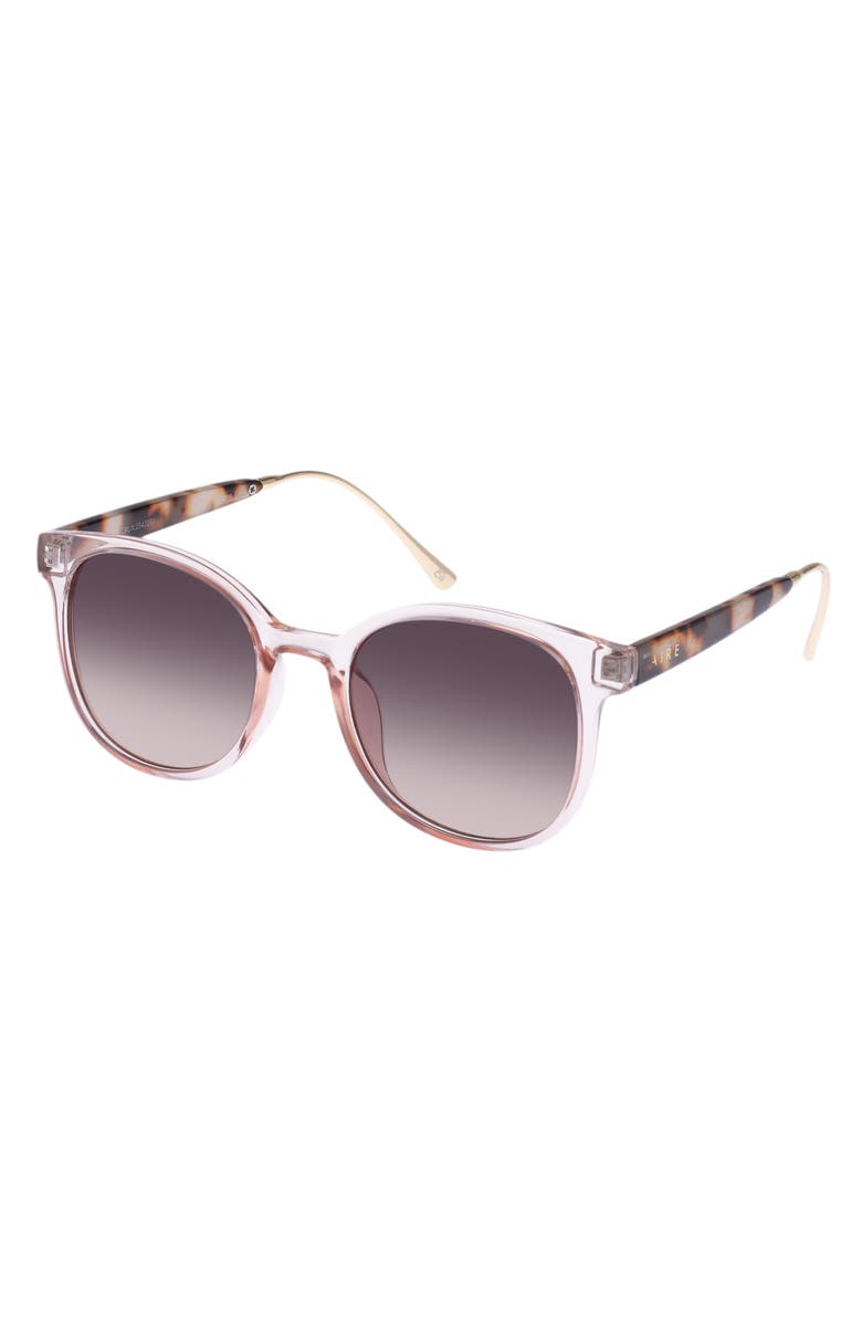 AIRE Crux 52mm Gradient D-Frame Sunglasses, Alternate, color, Blush / Cookie Tort