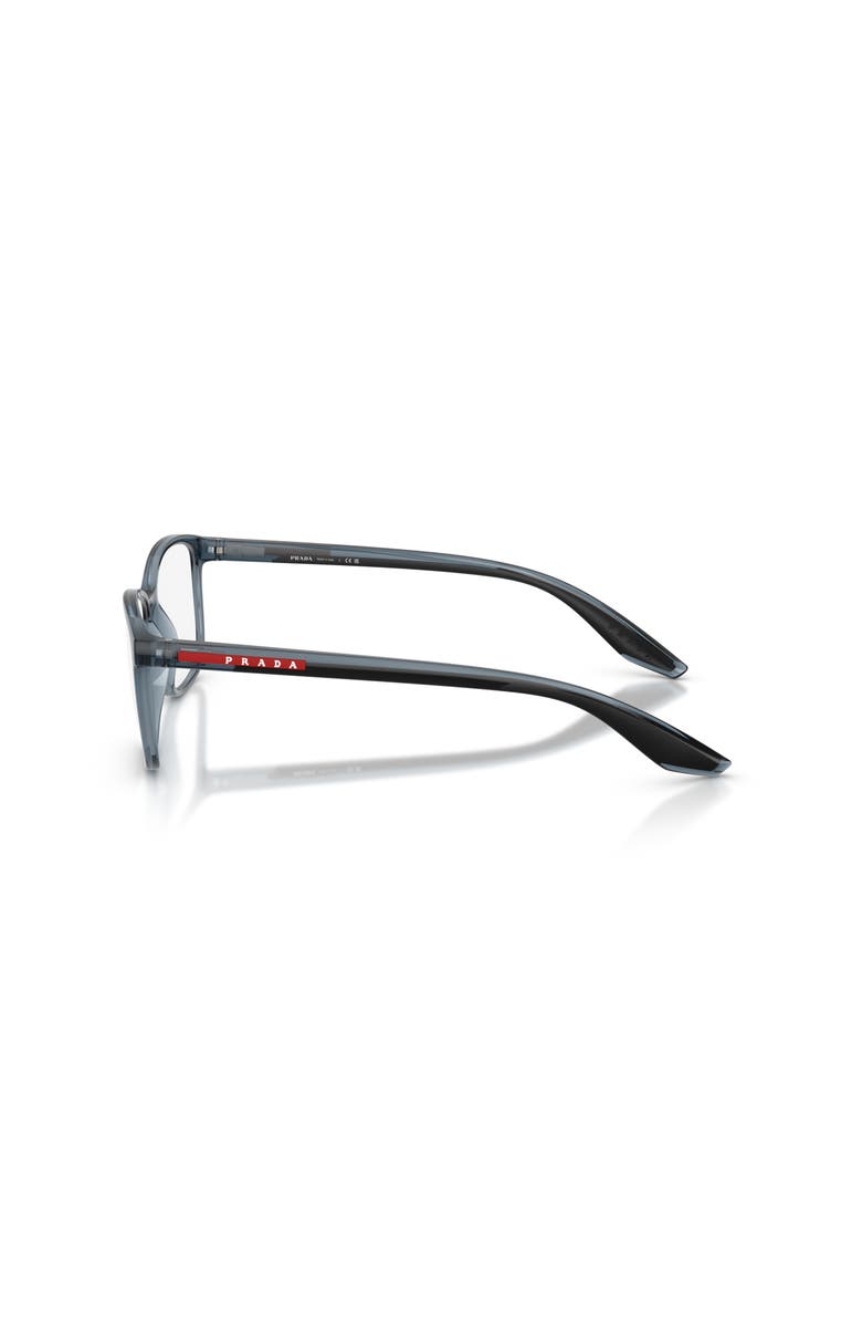 Prada Linea Rossa 55mm Rectangle optical glasses, Alternate, color, Transparent