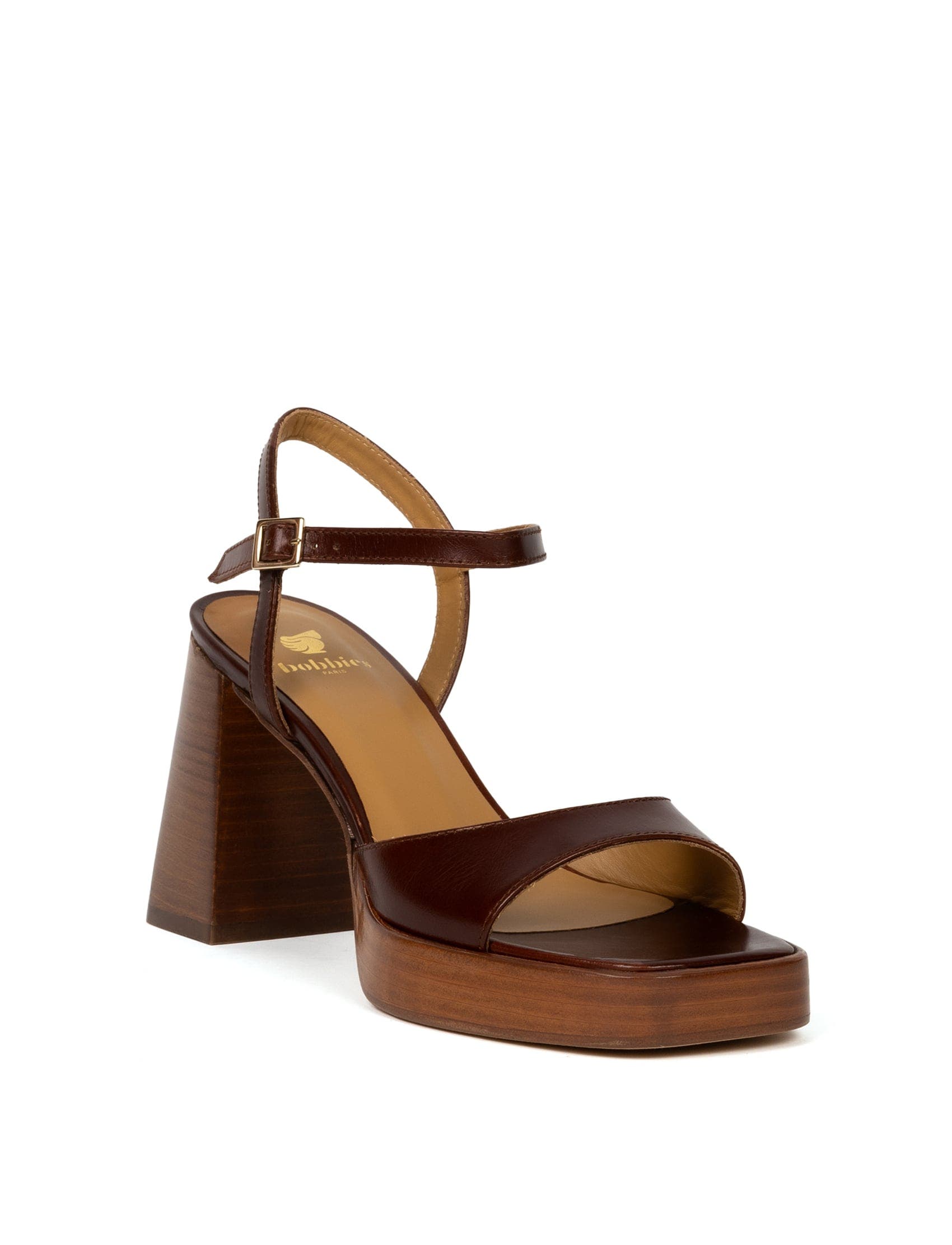 Lenka Heeled Sandals, Alternate, color, Chestnut