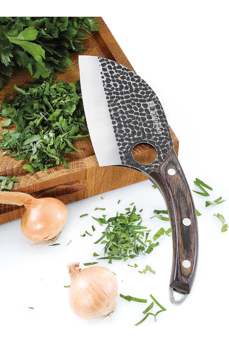 Keeper 9.8-Inch Chef's Knife with Pakkawood Handle, Alternate, color, Silver