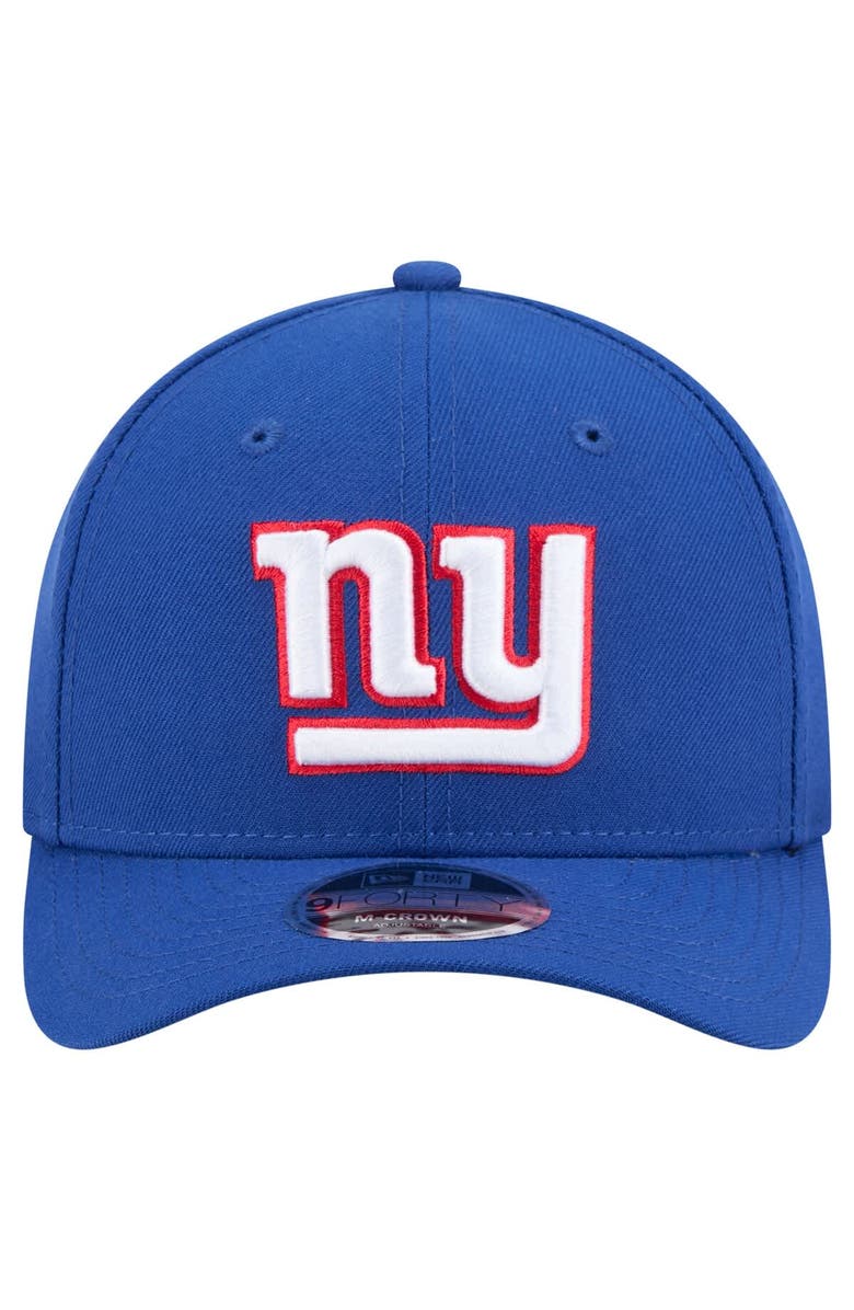 New Era Men's New Era Blue New York Giants Team Collection 9FORTY M-Crown Adjustable Hat, Alternate, color,
