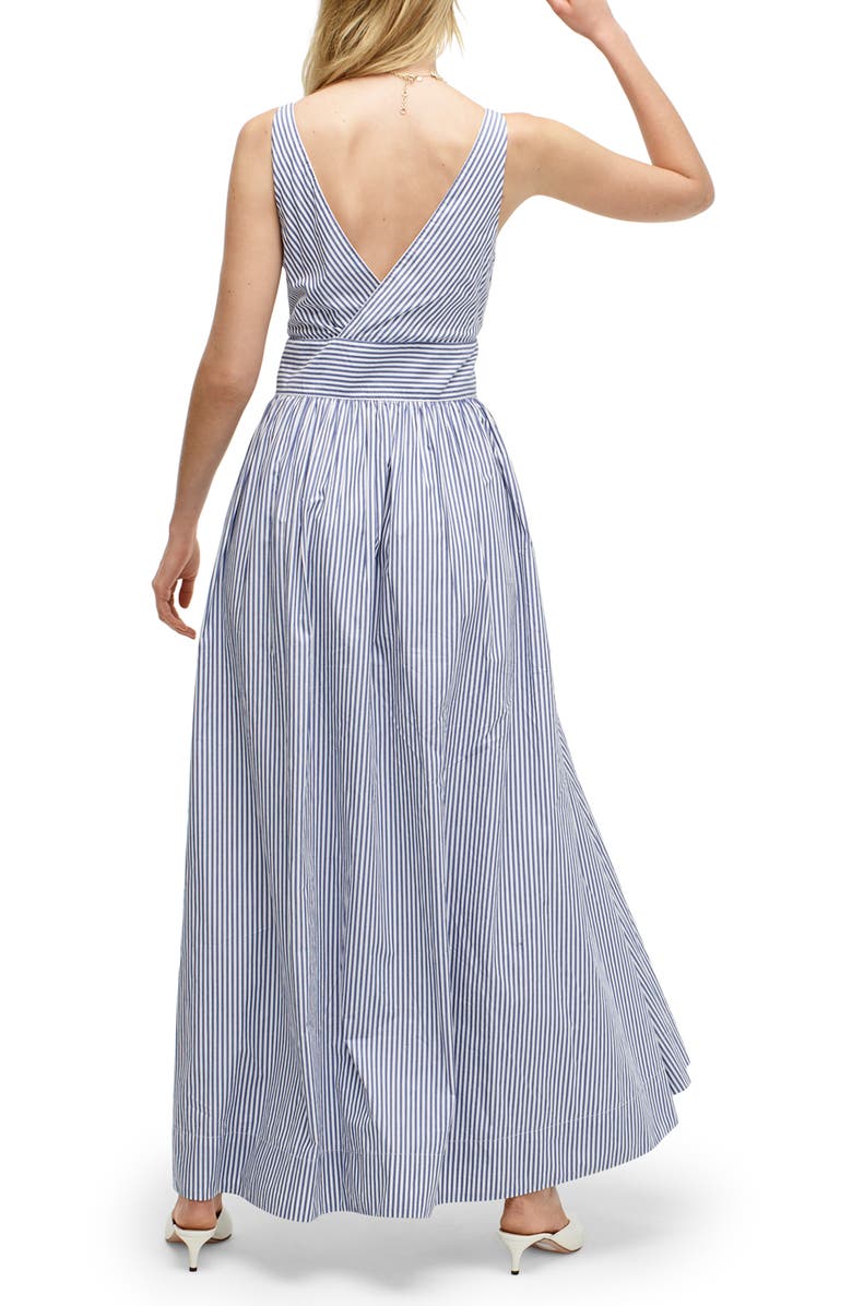 J.Crew Sleeveless Cotton Poplin Floor Length Maxi Dress, Alternate, color, 