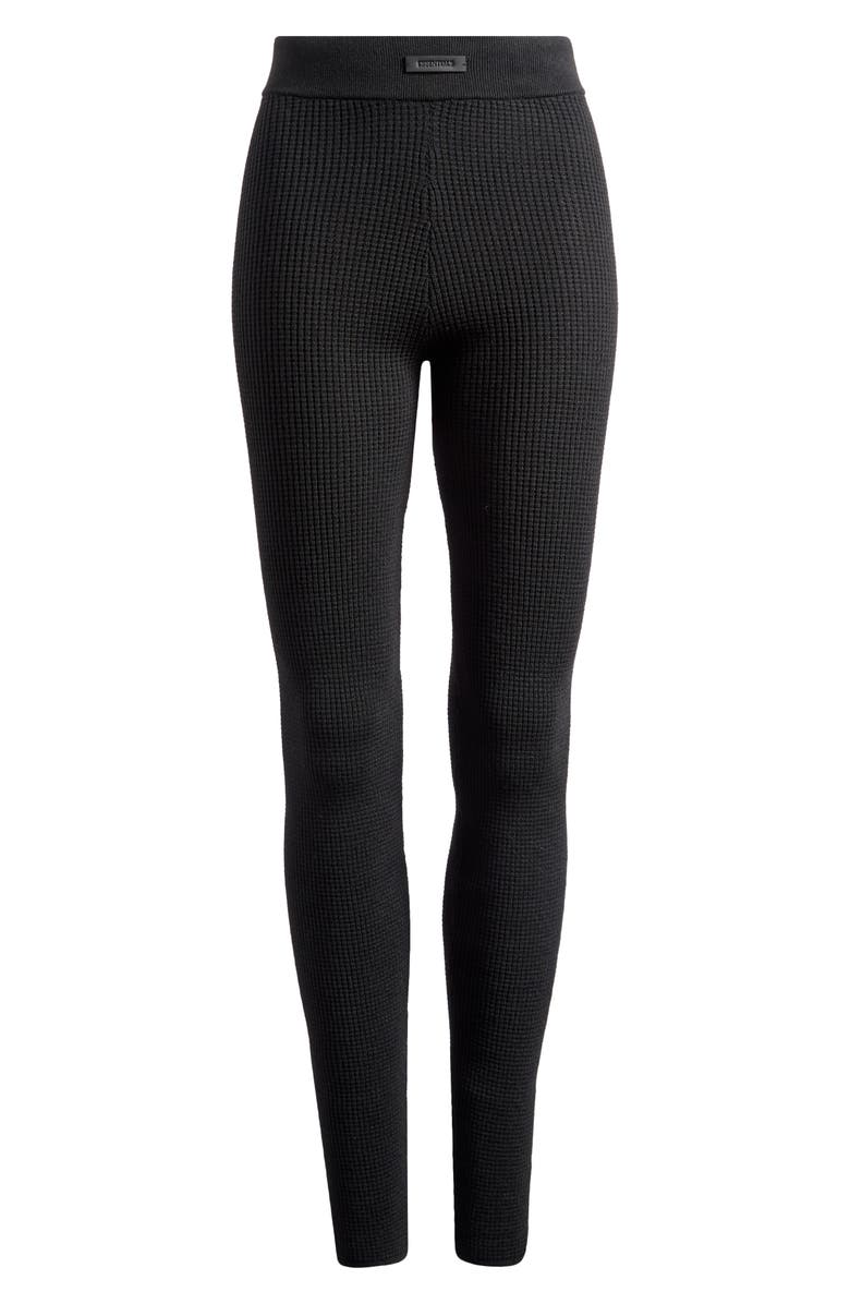 Fear of God Essentials Waffle Knit Leggings, Alternate, color, 