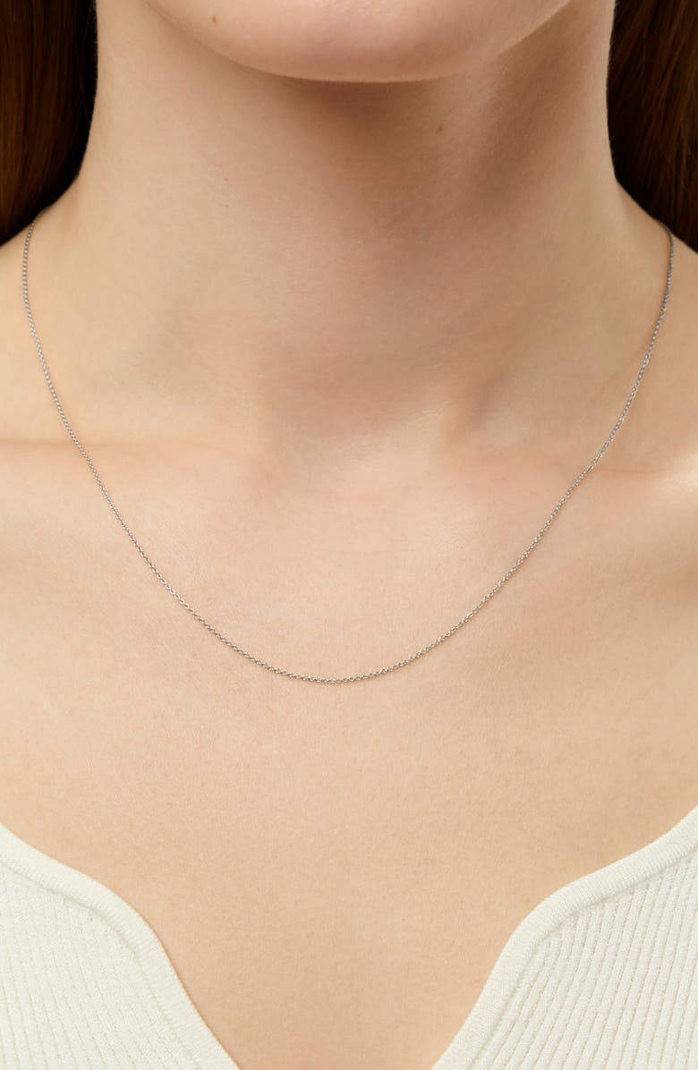 Ana Luisa Dainty Chain Necklace, Alternate, color, White Gold