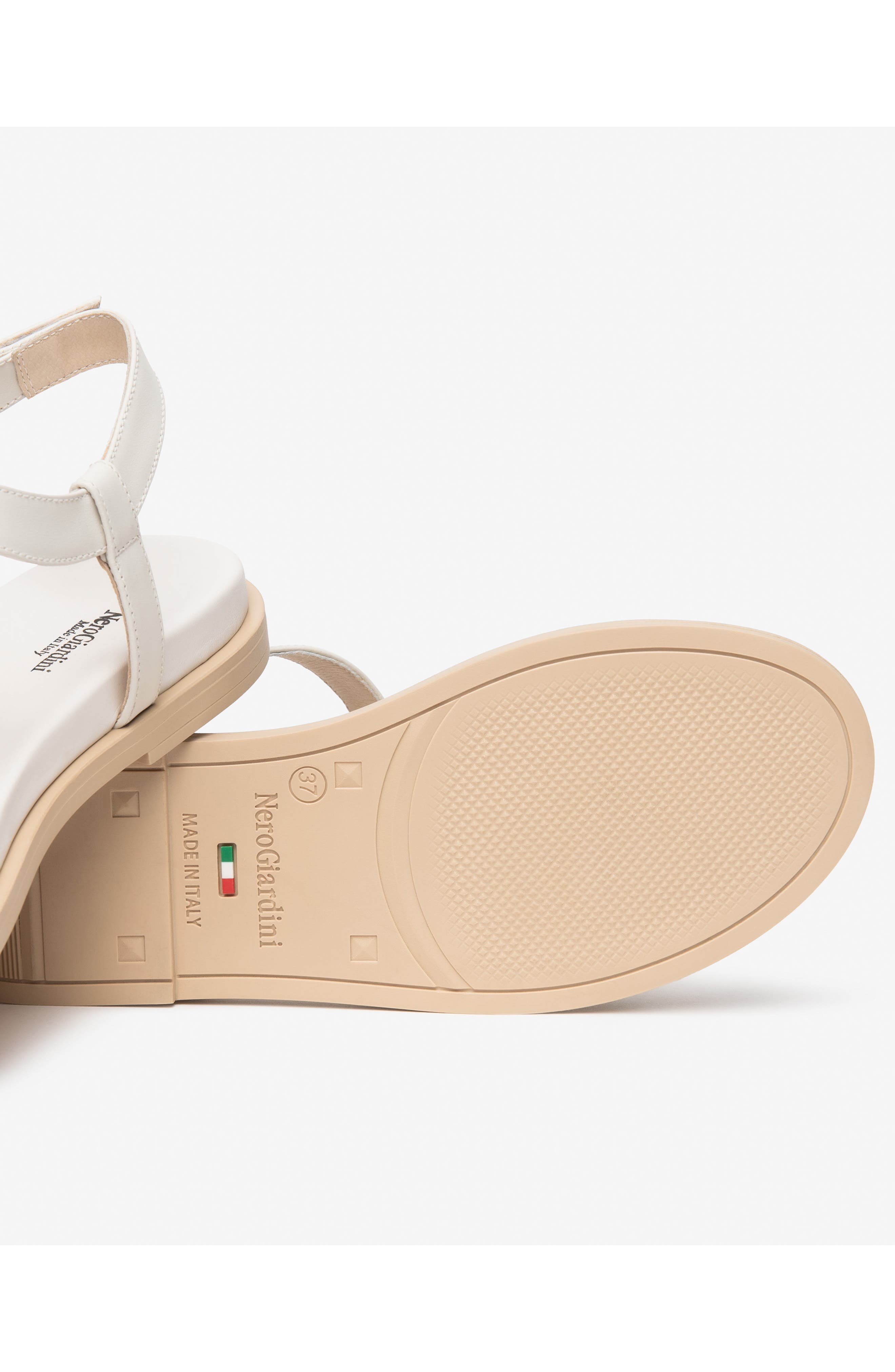 Jeweled T-Strap Sandal, Alternate, color, CREAM