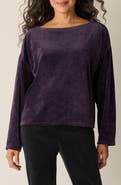 Eileen Fisher Boxy Velvet Top