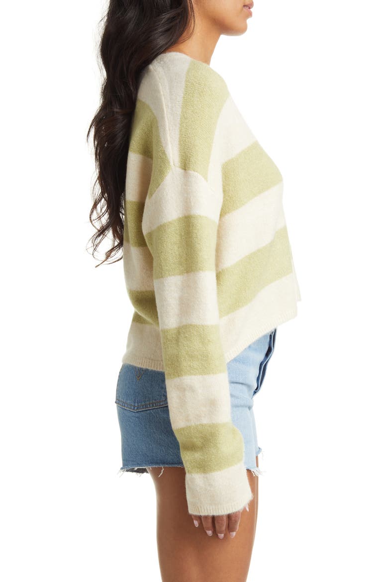 Summer Luvin' Stripe Cardigan, Alternate, color, AGAVE