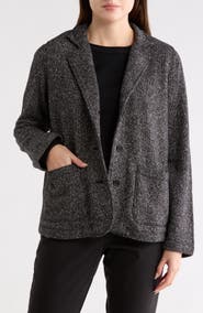 Eileen Fisher Stand Collar Organic Cotton Jacket