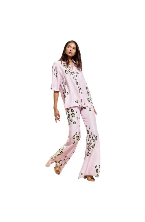 Cynthia Rowley Amalfi Flare Pant In Pink