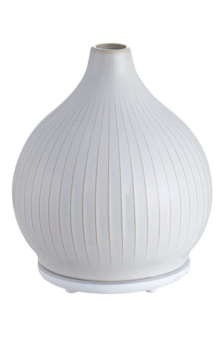 Pistil White Ceramic Ultrasonic Diffuser, Alternate, color, WHITE