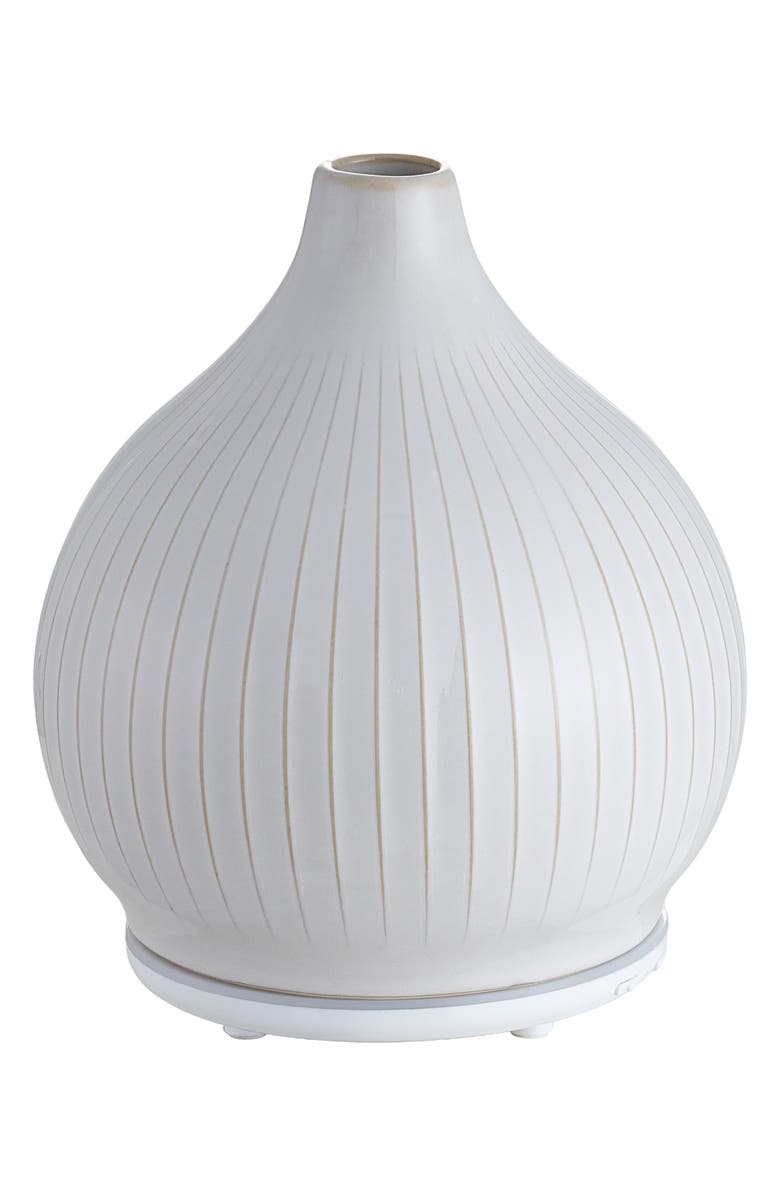 SERENE HOUSE Pistil White Ceramic Ultrasonic Diffuser, Alternate, color, White