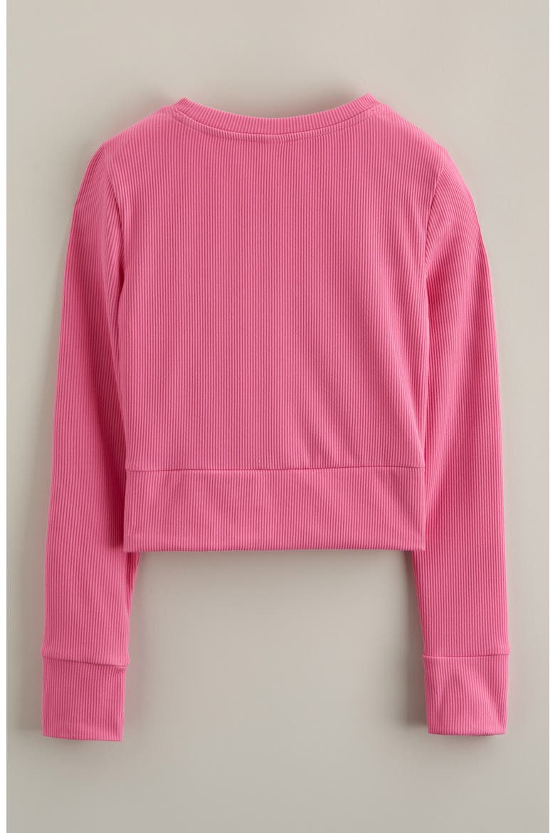 Kids' Ballet Rib T-Shirt, Alternate, color, PINK PERENNIAL