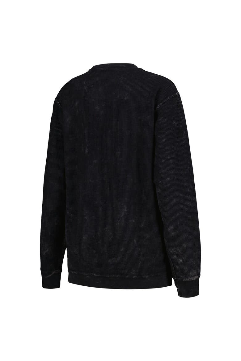 Women's G-III 4Her by Carl Banks Black Las Vegas Raiders Comfy Cord Pullover Sweatshirt, Alternate, color, Black