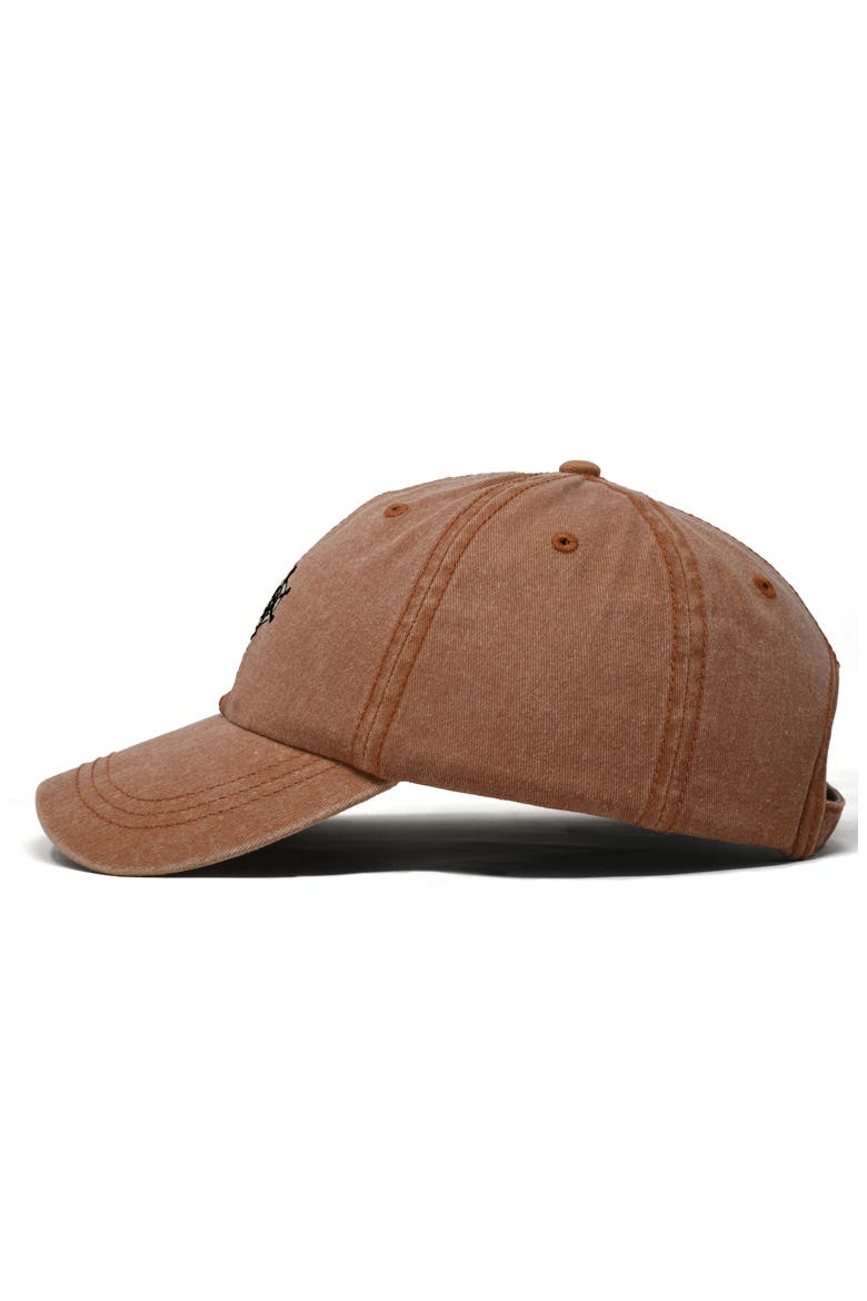 Ship Wheel Dad Hat, Alternate, color, Washed Orange