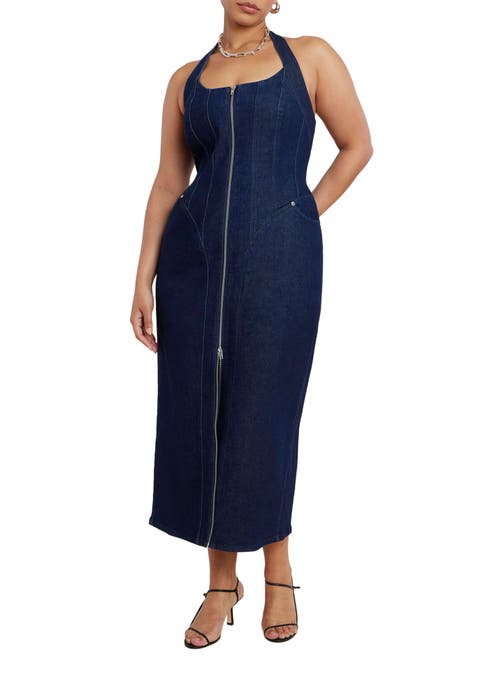 Denim Corset Dress (Plus)