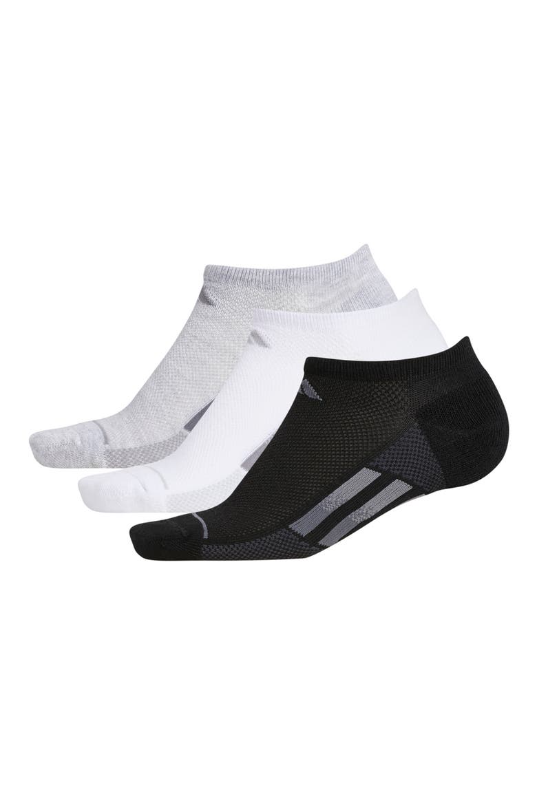 Superlite Stripe No Show Socks - Pack of 3, Alternate, color, BLACK
