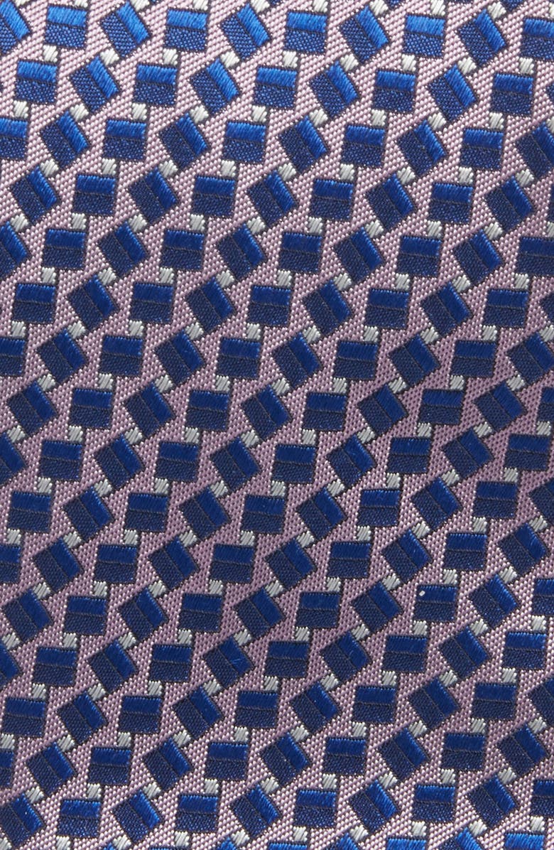 Canali Geometric Silk Jacquard Tie, Alternate, color,