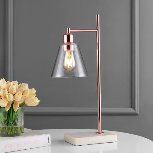 Jonathan Y Lorena Modern Glam Table Lamp In Copper