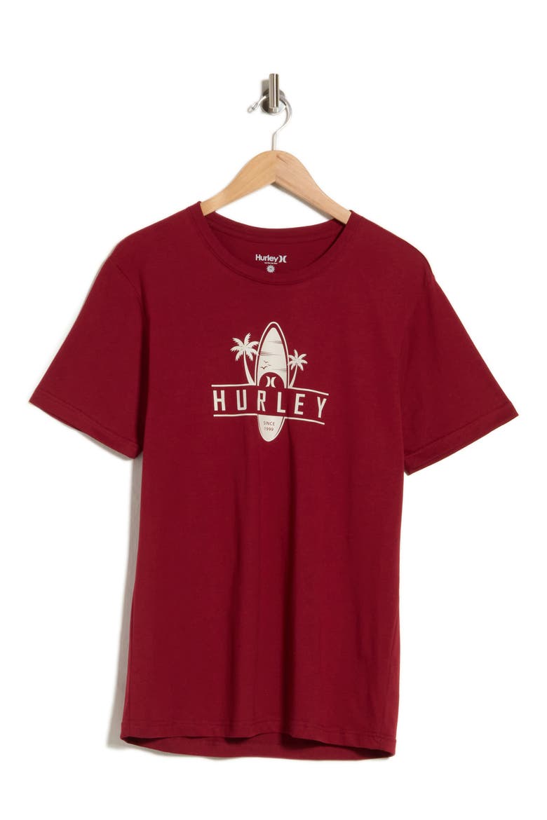 Surfboard Graphic T-Shirt, Main, color, TRUE RED