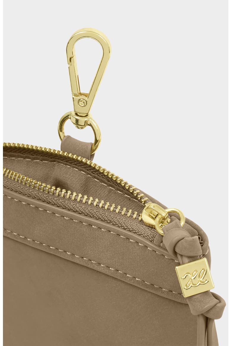 Clip On Sunglasses Case, Alternate, color, Taupe Suedette