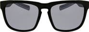 Hurley Modern 56mm Polarized Square Sunglasses
