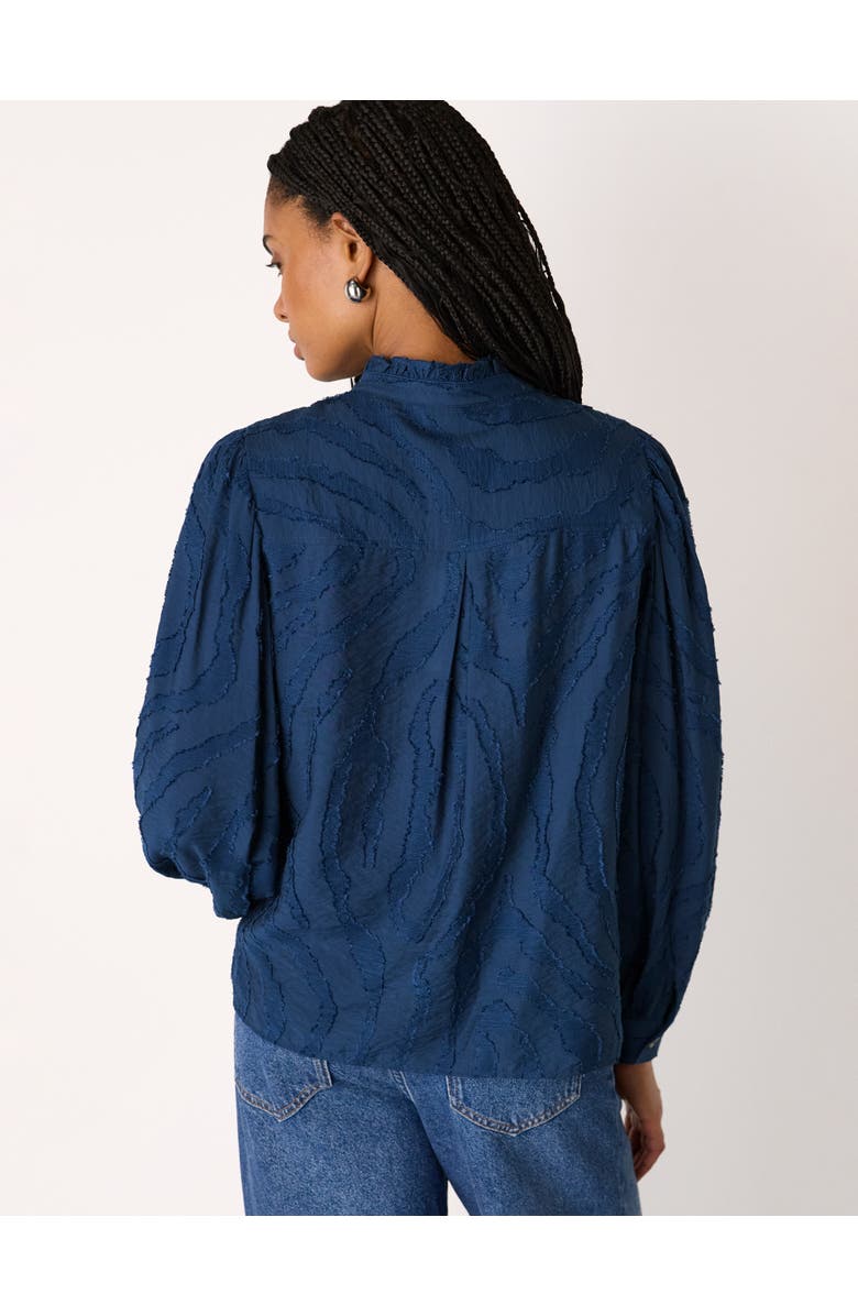 Whistles Animal Textured Shirt, Alternate, color, Navy