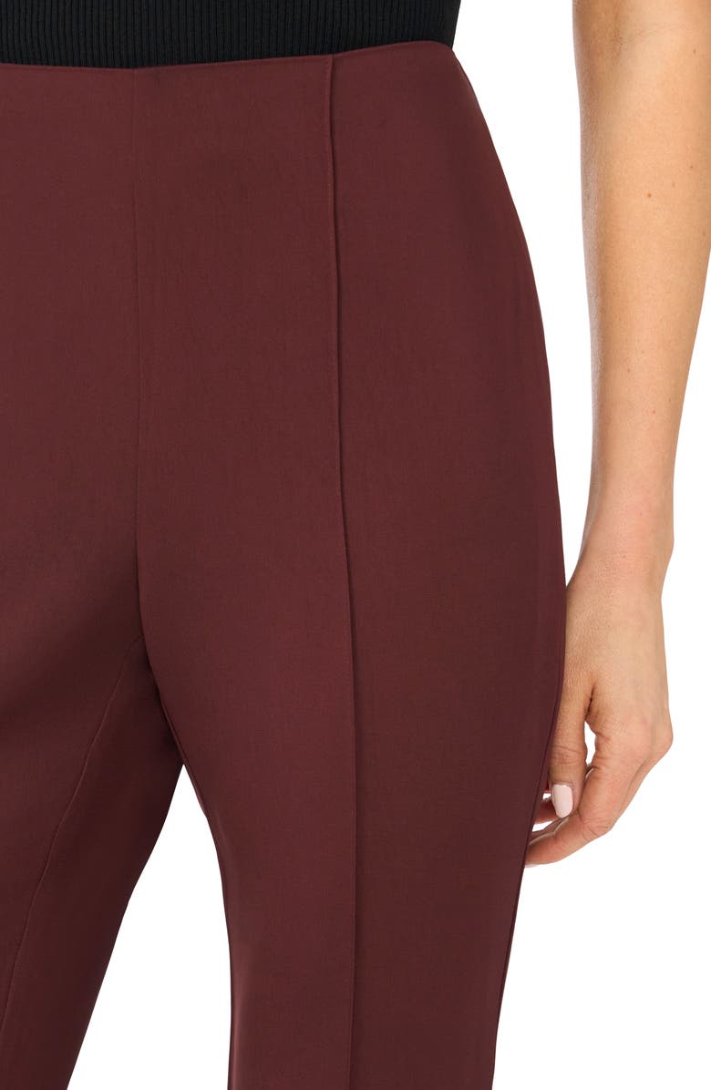 Ted Baker Louisa Pintuck Ankle Pants, Alternate, color, Bitter Chocolate