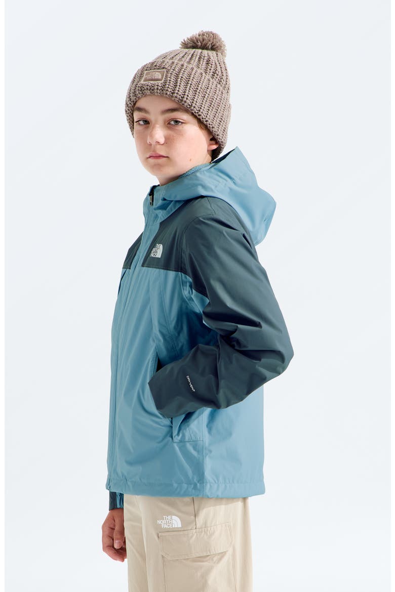 Kids' Antora Triclimate® Jacket, Alternate, color, PALE TEAL/ GRANITE GREY