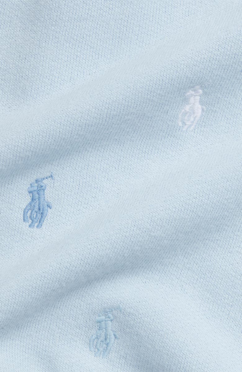 Ralph Lauren Magic Allover Embroidered Fleece Hoodie & Pants Set, Alternate, color, Blue