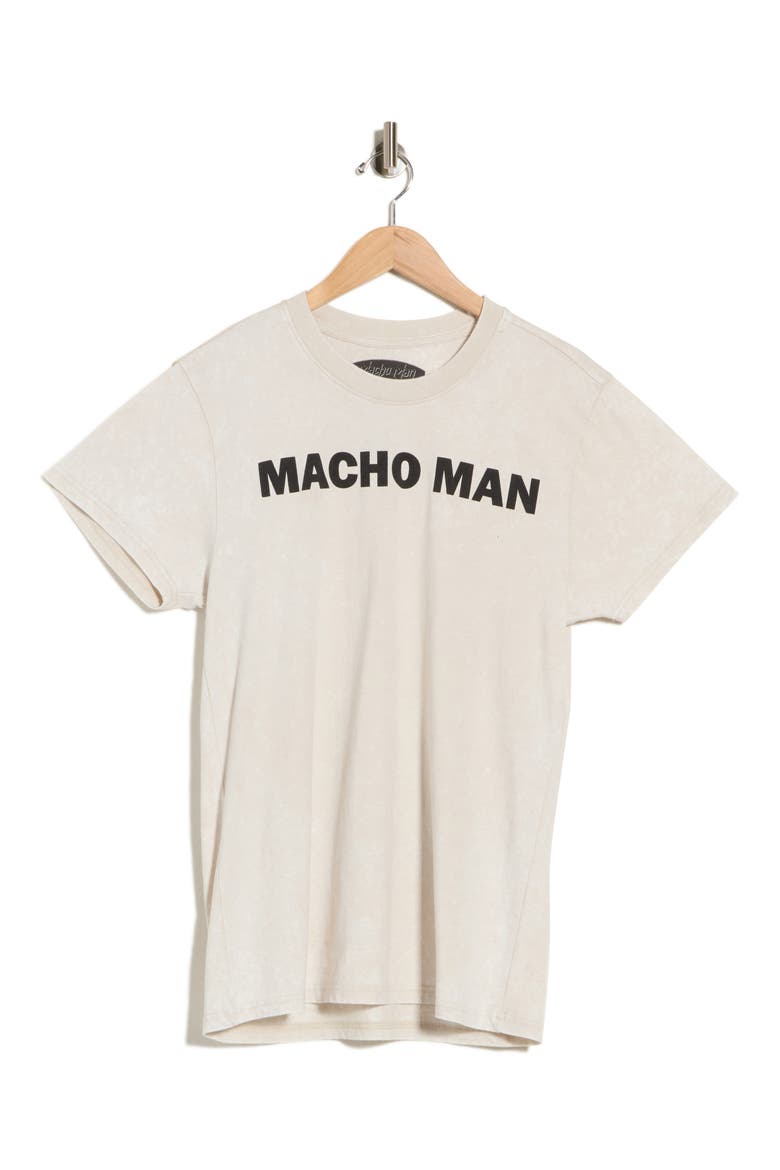 Macho Man Cotton T-Shirt, Main, color, NATURAL MINERAL