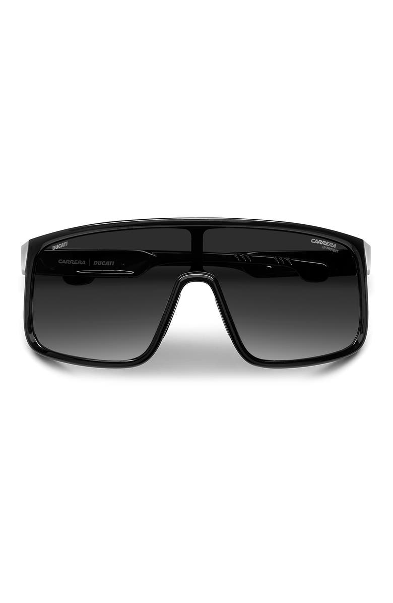 Carrera Eyewear 99mm Shield Sunglasses, Alternate, color, Black/ Grey Shaded