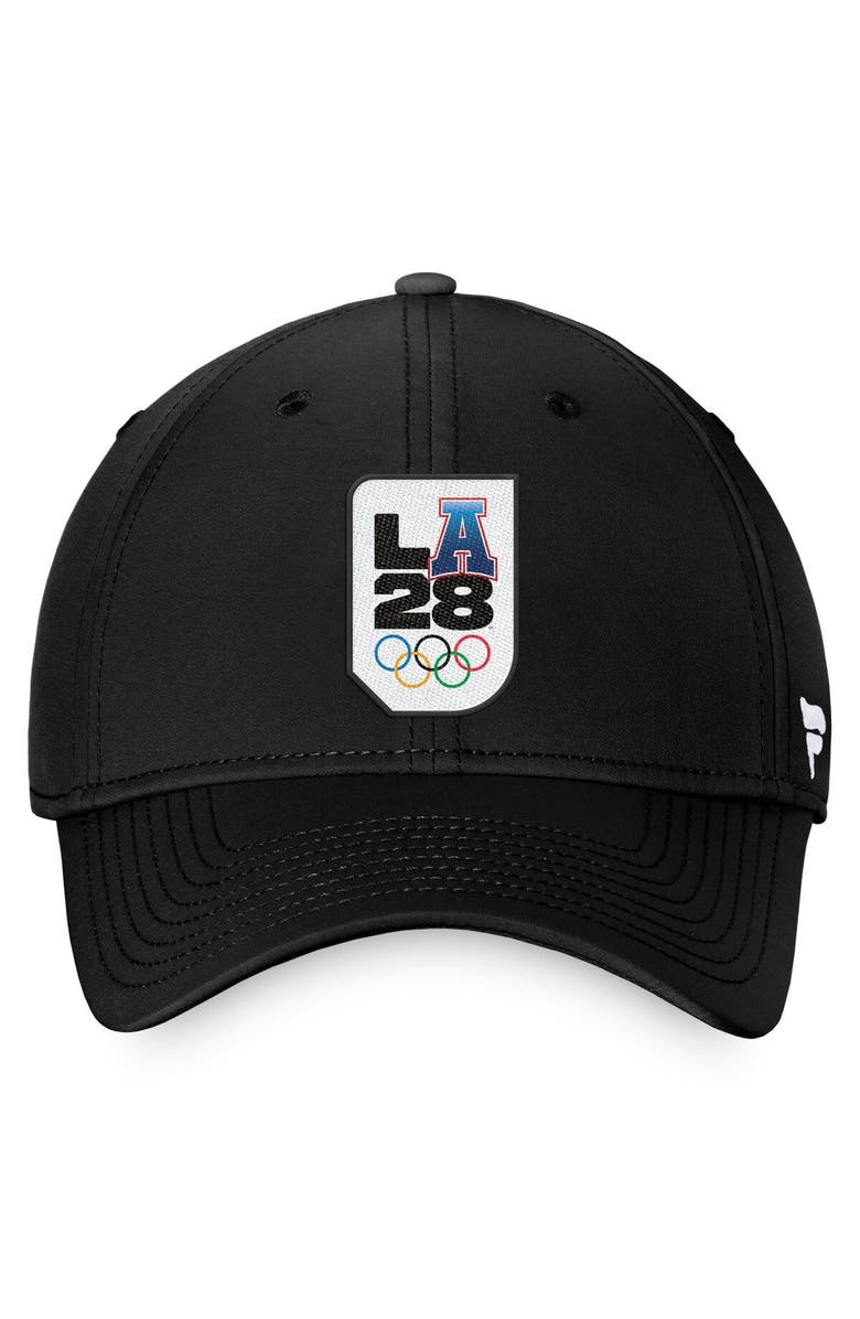 FANATICS Men's Fanatics Branded Black LA28 Flex Hat, Alternate, color,